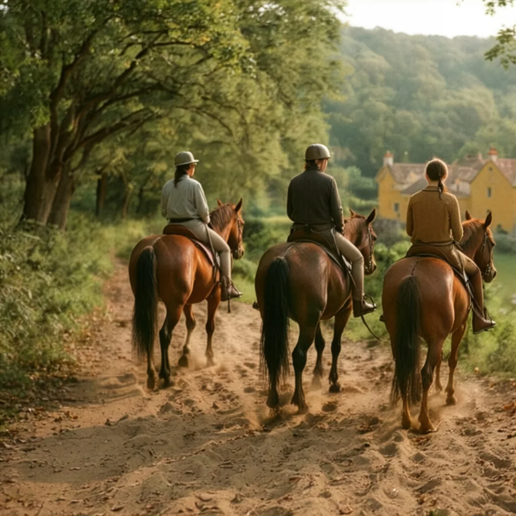 Balade à cheval dans le Lot, autour de Creysse