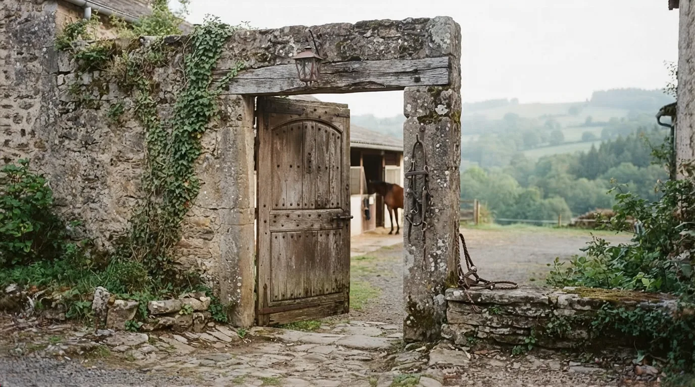 Entrée du Cheval Rando, centre équestre à Creysse